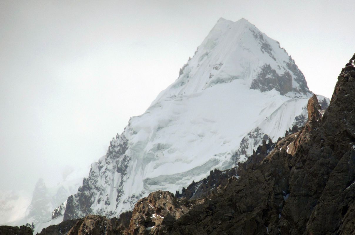 14 Snow Topped Mountain P6142 On The South Side Of Shaksgam Valley From Plateau Above Kulquin Bulak Camp On Trek To Gasherbrum North Base Camp In China